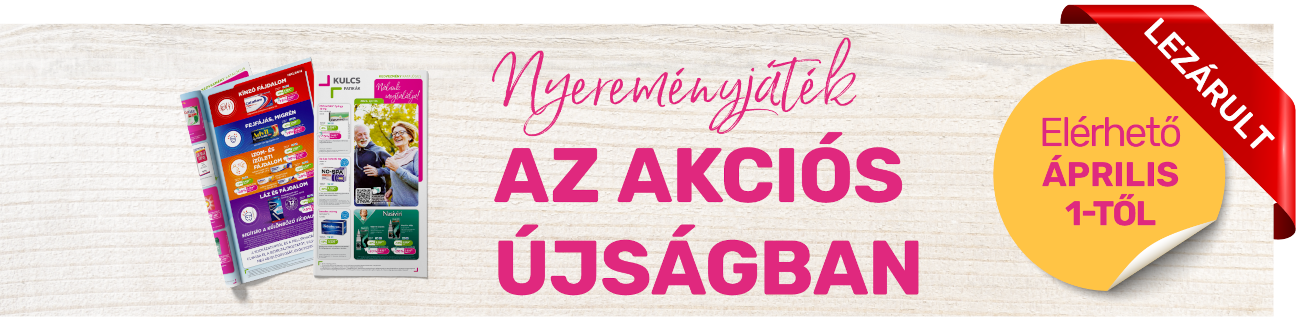 Nyereményjáték az akciós újságban - április Nyereményjáték az akciós újságban - április