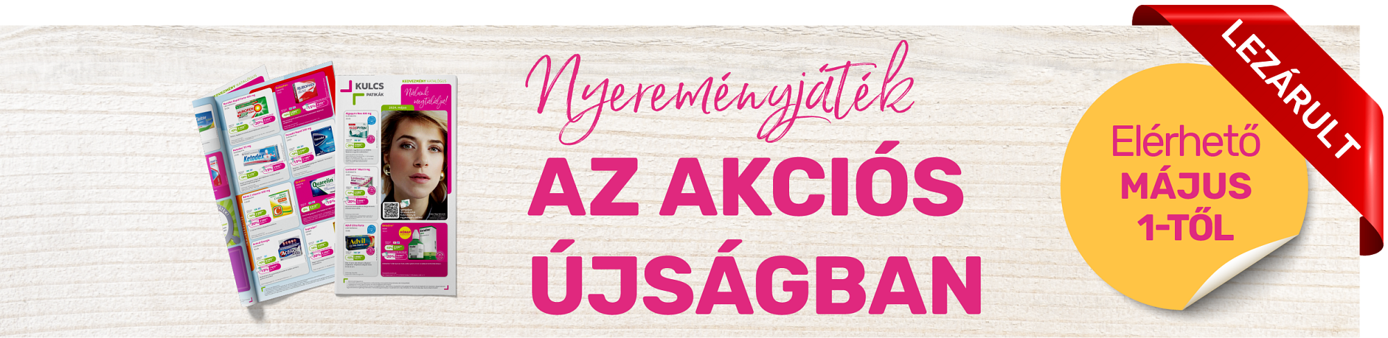 Nyereményjáték az akciós újságban – 2024. május Nyereményjáték az akciós újságban – 2024. május
