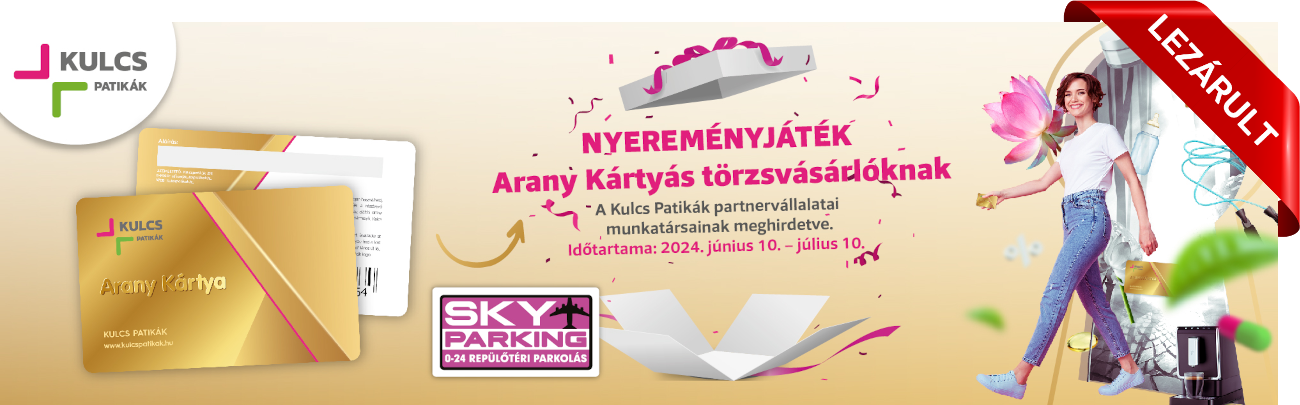 Nyereményjáték Arany Kártyás törzsvásárlóknak Nyereményjáték Arany Kártyás törzsvásárlóknak