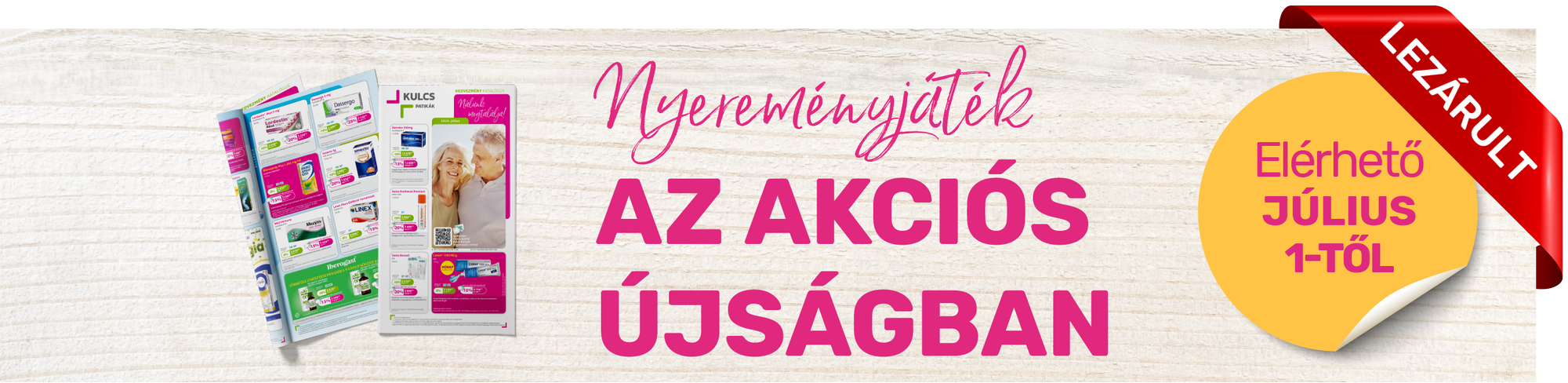 Nyereményjáték az akciós újságban – 2024. július Nyereményjáték az akciós újságban – 2024. július