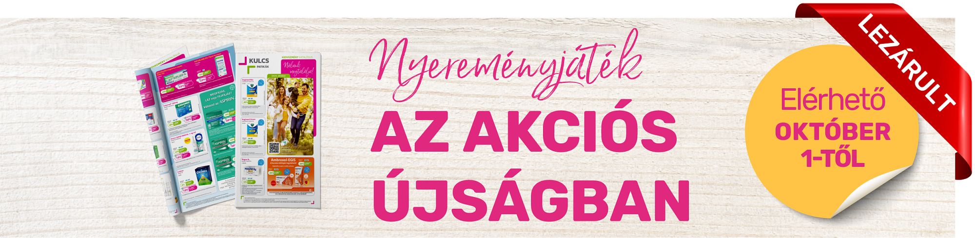 Nyereményjáték az akciós újságban – 2024. október Nyereményjáték az akciós újságban – 2024. október