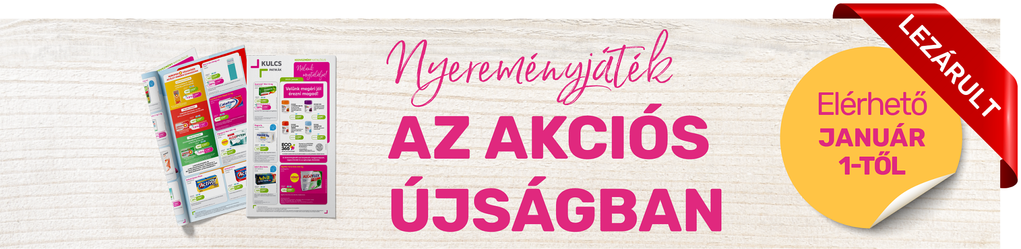 Nyereményjáték az akciós újságban – 2025. január Nyereményjáték az akciós újságban – 2025. január