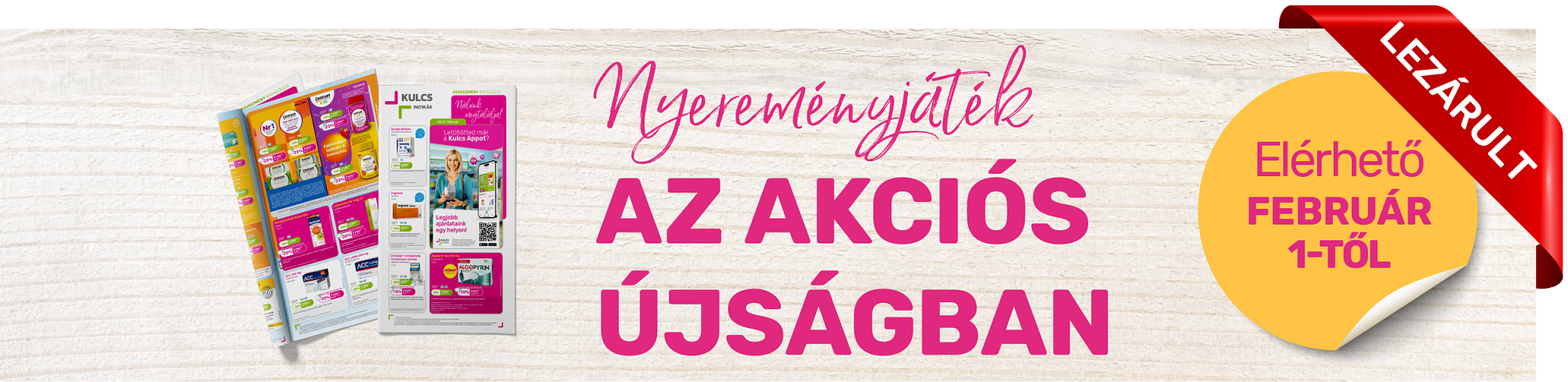 Nyereményjáték az akciós újságban – 2025. február Nyereményjáték az akciós újságban – 2025. február