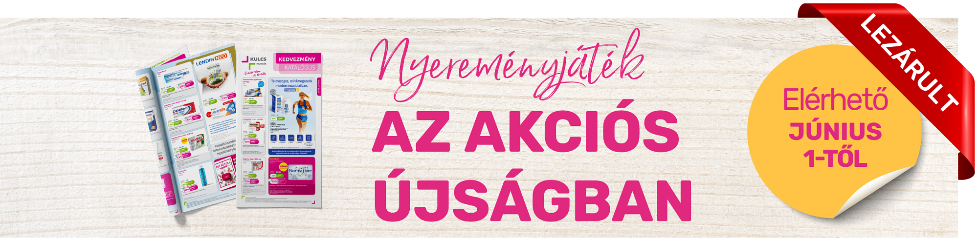 Nyereményjáték az akciós újságban – 2025. június Nyereményjáték az akciós újságban – 2025. június